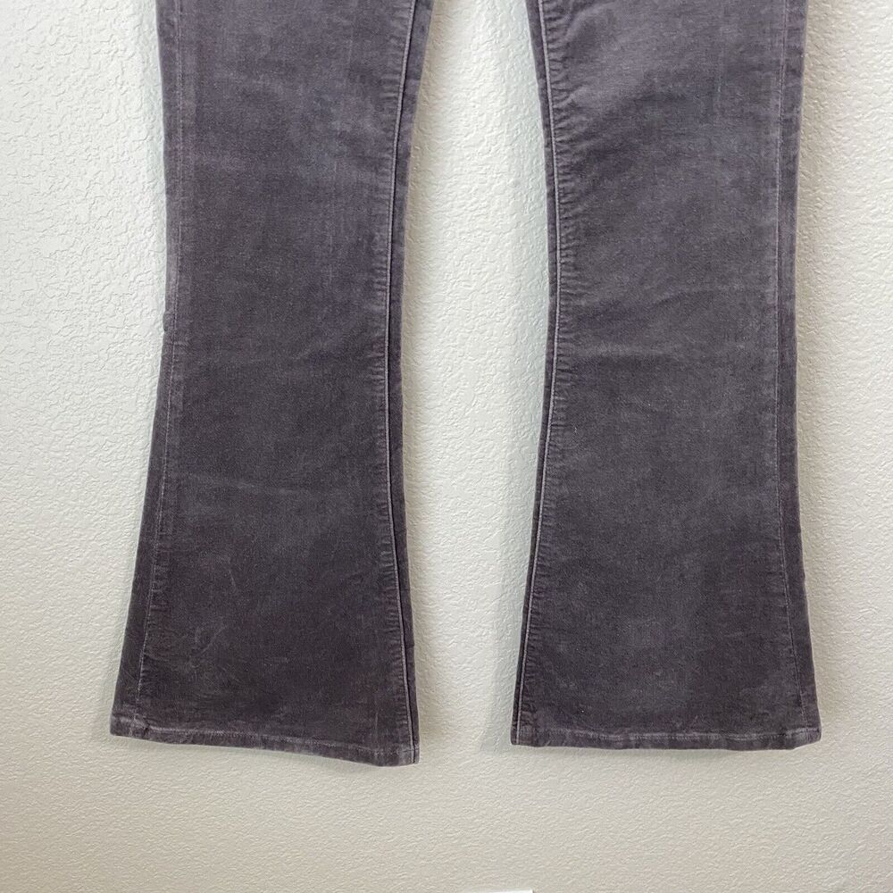 Mica Los Angeles Jeans Womens Size 27 Highrise Velvet Flare Brown Wide Leg New - Picture 3 of 9